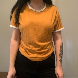 Orange Ringer Tee